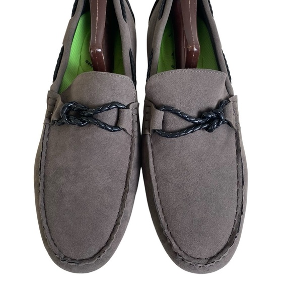 Vance Co Tyrell Mens 10.5 US Slip On Loafers Gray Tru‎ Comfort Foam Driving Shoe - Picture 10 of 15